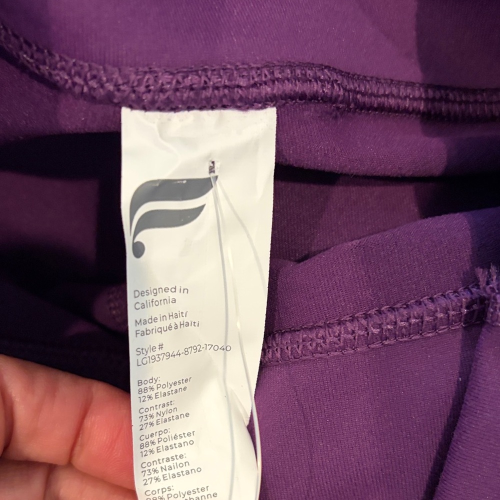 Fabletics Purple and Pink Shapewear Leggings - Picture 3 of 4